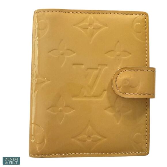 Louis Vuitton Vernis Monogram Compact Wallet Yellow Patent Leather France - Picture 2 of 11
